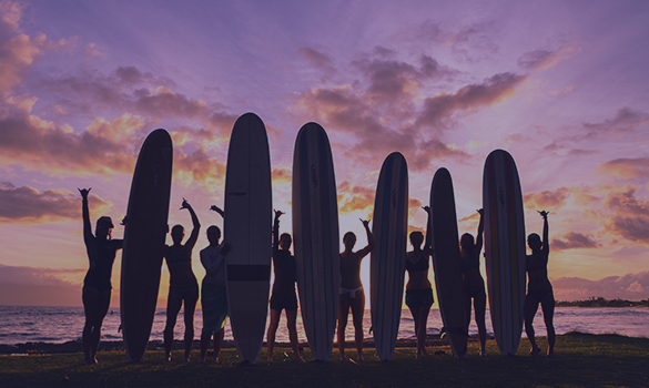 women's surf camps maui hawaii America South America Central America Bali Indonesia 