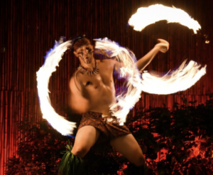 myths of Maui fire dancing luau